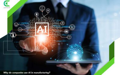 Why do companies use AI in manufacturing?